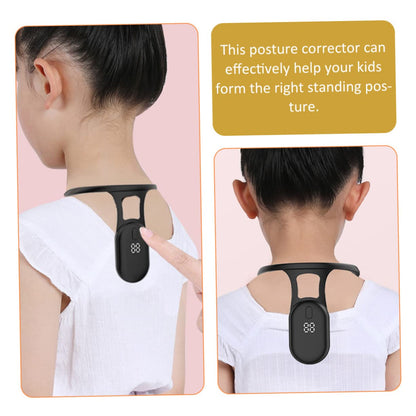 Smart Posture Corrector with Vibration Reminder – Neck-Worn Back Posture Trainer for Kids & Teens, Anti-Curved Back Device with Digital Display (Black) - Image 5