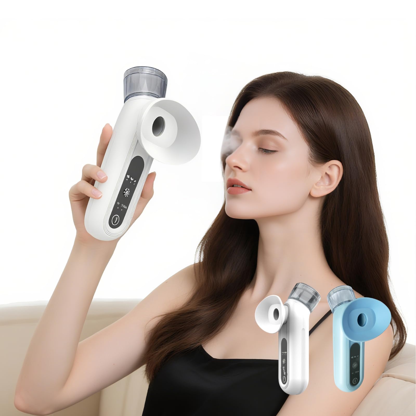 Portable Eye Mist Sprayer with Warm Steam & Nano Spray – Compact Facial Hydration Device for Daily Eye & Skin Care (White) - Image 8