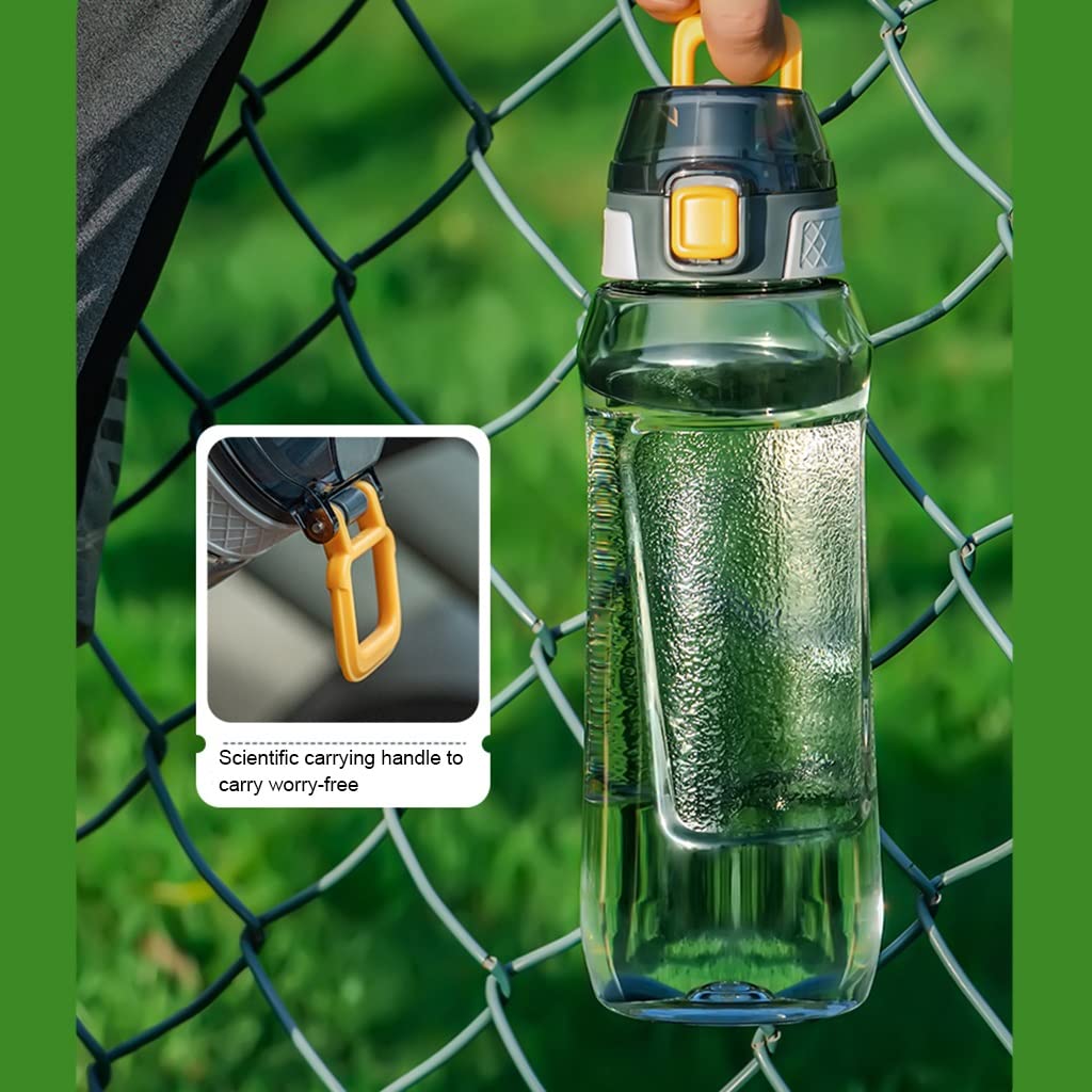 Portable Sport Water Bottle with Handle – Large Capacity Fitness Water Bottle for Gym, Hiking, Cycling, Outdoor Use – BPA-Free & Leak-Proof (Green,1000ml) - Image 4