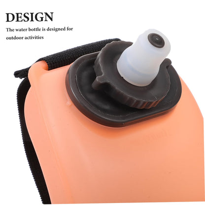 Wrist Water Bottle 7oz Hydration Flask – Hands-Free Leak-Proof Silicone Drink Container for Running, Cycling, Hiking & Fitness Training (Orange) - Image 5