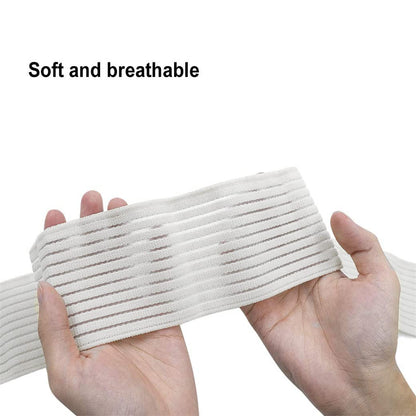 Full-Length Chest Compression Band for High-Impact Support – Breathable, Stretchy Breast Stabilizer for Running, Gym & Post-Surgery Recovery (White) - Image 2
