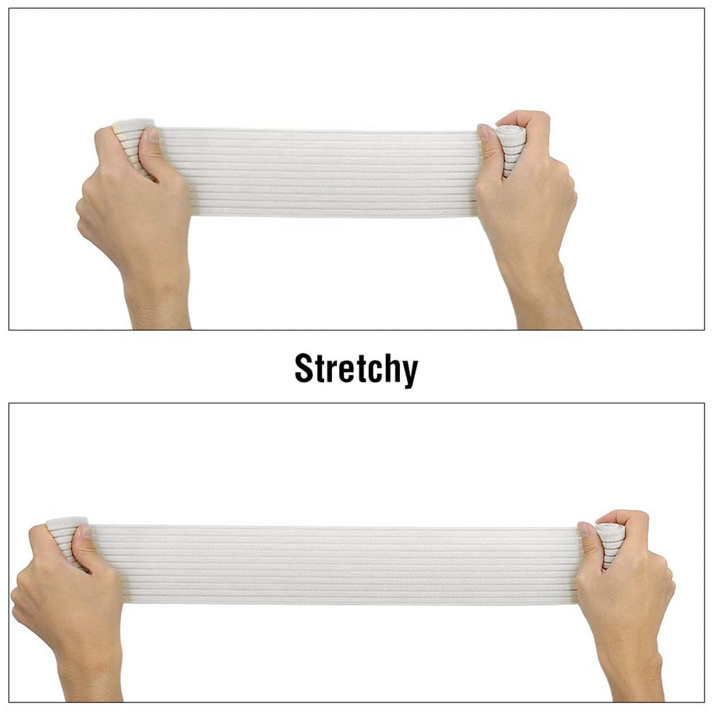 Full-Length Chest Compression Band for High-Impact Support – Breathable, Stretchy Breast Stabilizer for Running, Gym & Post-Surgery Recovery (White) - Image 3