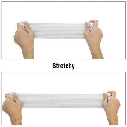 Full-Length Chest Compression Band for High-Impact Support – Breathable, Stretchy Breast Stabilizer for Running, Gym & Post-Surgery Recovery (White) - Image 3