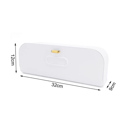 Wall-Mounted Drawer Organizer for Underwear & Socks – 1-Pack Stackable Storage Box with 5 Compartments and Adhesive Mounts (White) - Image 5