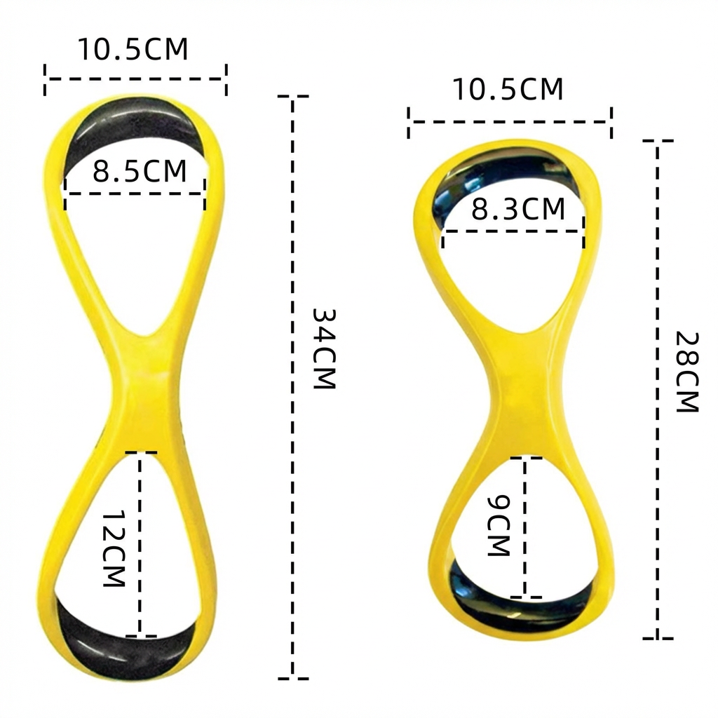 Swimming Forearm Fulcrum Trainer – Figure-8 Design for Early Vertical Forearm (EVF) Technique, Improves Stroke Efficiency & Reduces Shoulder Stress (Yellow,Junior) - Image 8