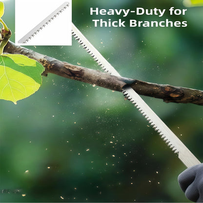 Heavy-Duty 5-Piece Gardening Tool Set – 3 Pruning Shears & 2 Folding Saws, Stainless Steel Blades, Ergonomic Handles, Compact Storage – Ideal for Trees, Shrubs, Camping, and Gift-Giving - Image 7