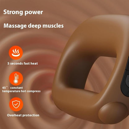 Portable Heated Fascia Ring Massager with 5-Speed Vibration & USB-C Charging – Deep Tissue Muscle Relief for Neck, Back, and Shoulders (Pink) | Other Colors Available In-Store - Image 4