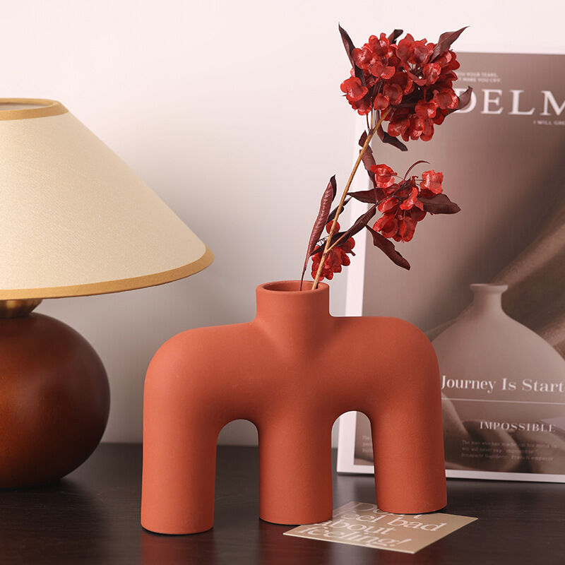 Tubular Letter Vase Set（3-Piece ） – Modern Ceramic Decor for Living Room, Dining Table & TV Stand | Other Luxury Styles Available in Store - Image 3