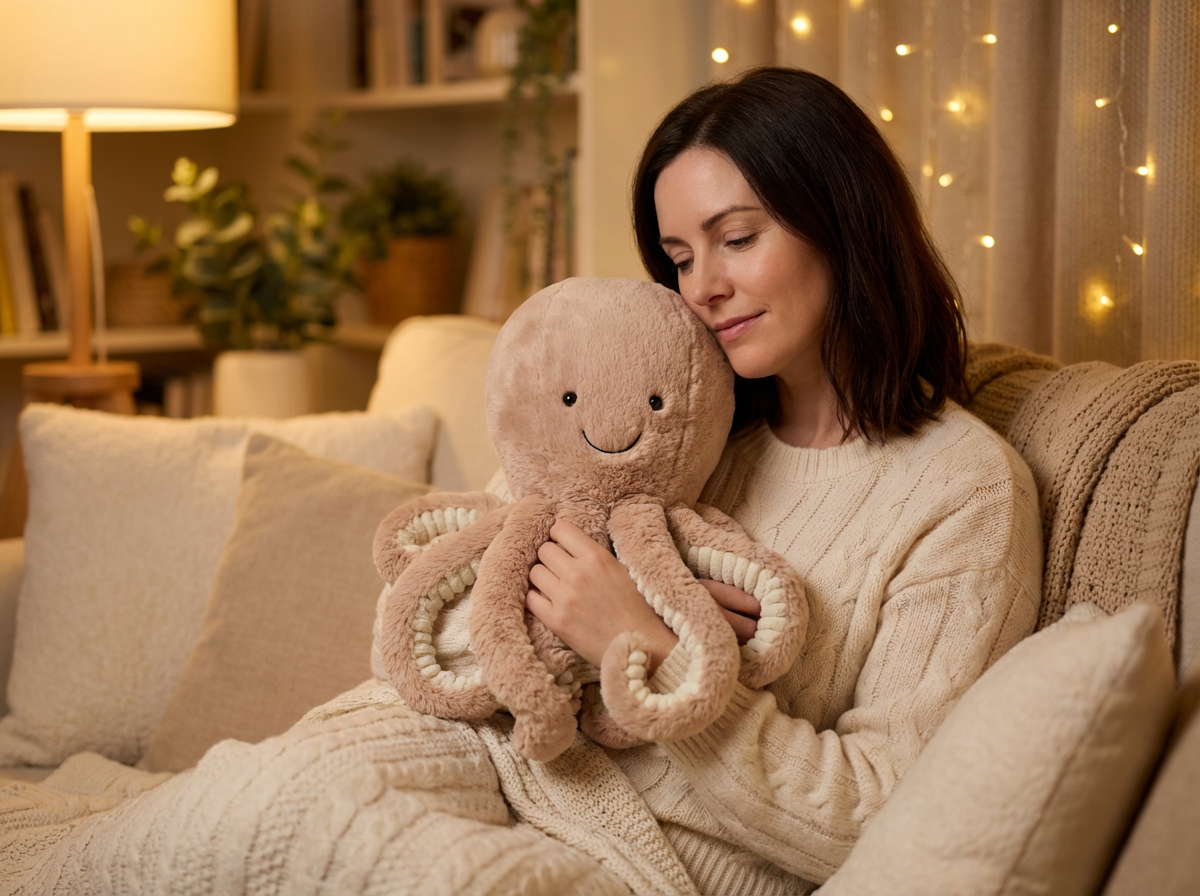 Brown Octopus Plush Toy - Soft Short Plush Stuffed Animal: Perfect Birthday/Christmas/Party Gift for Boys, Girls & Adults - Image 6