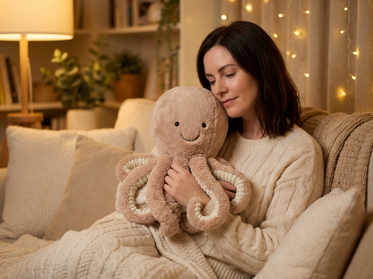 Brown Octopus Plush Toy - Soft Short Plush Stuffed Animal: Perfect Birthday/Christmas/Party Gift for Boys, Girls & Adults - Image 6