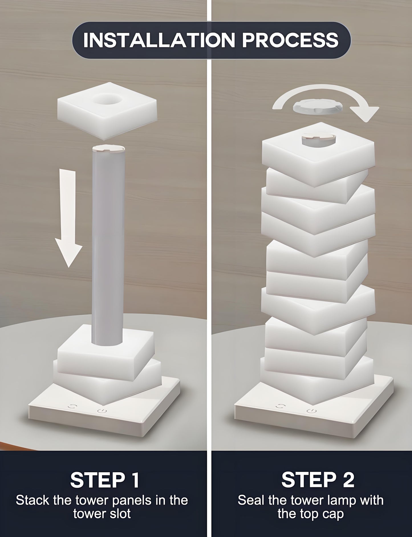 Customizable RGB Cube Lamp: USB-Powered LED Tower Light for Australian Gamerooms, Bedrooms & Room Decor - Image 4