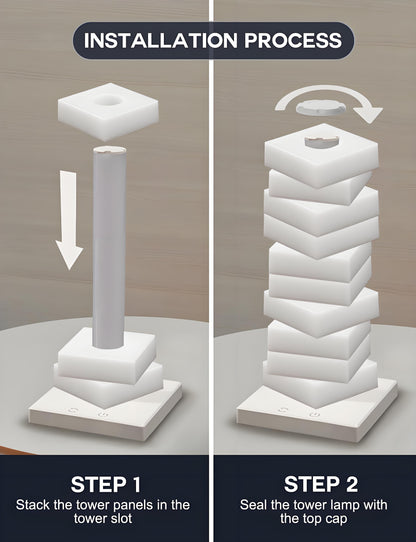 Customizable RGB Cube Lamp: USB-Powered LED Tower Light for Australian Gamerooms, Bedrooms & Room Decor - Image 4