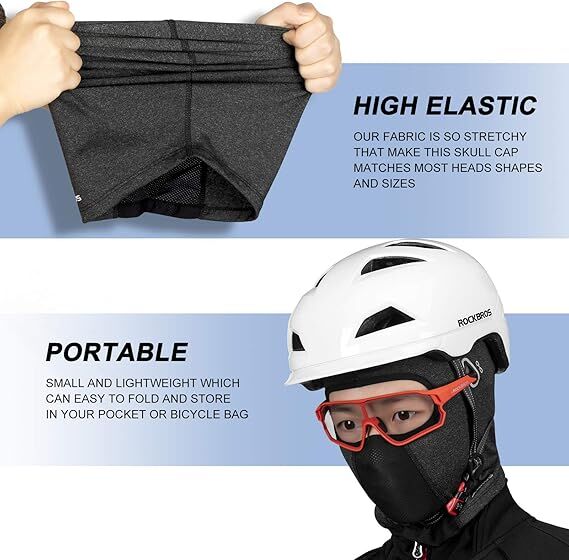 Christmas gift -Premium Cycling UV Protection Head Cover - Full-Face Shield for Sun Safety（black） - Image 4