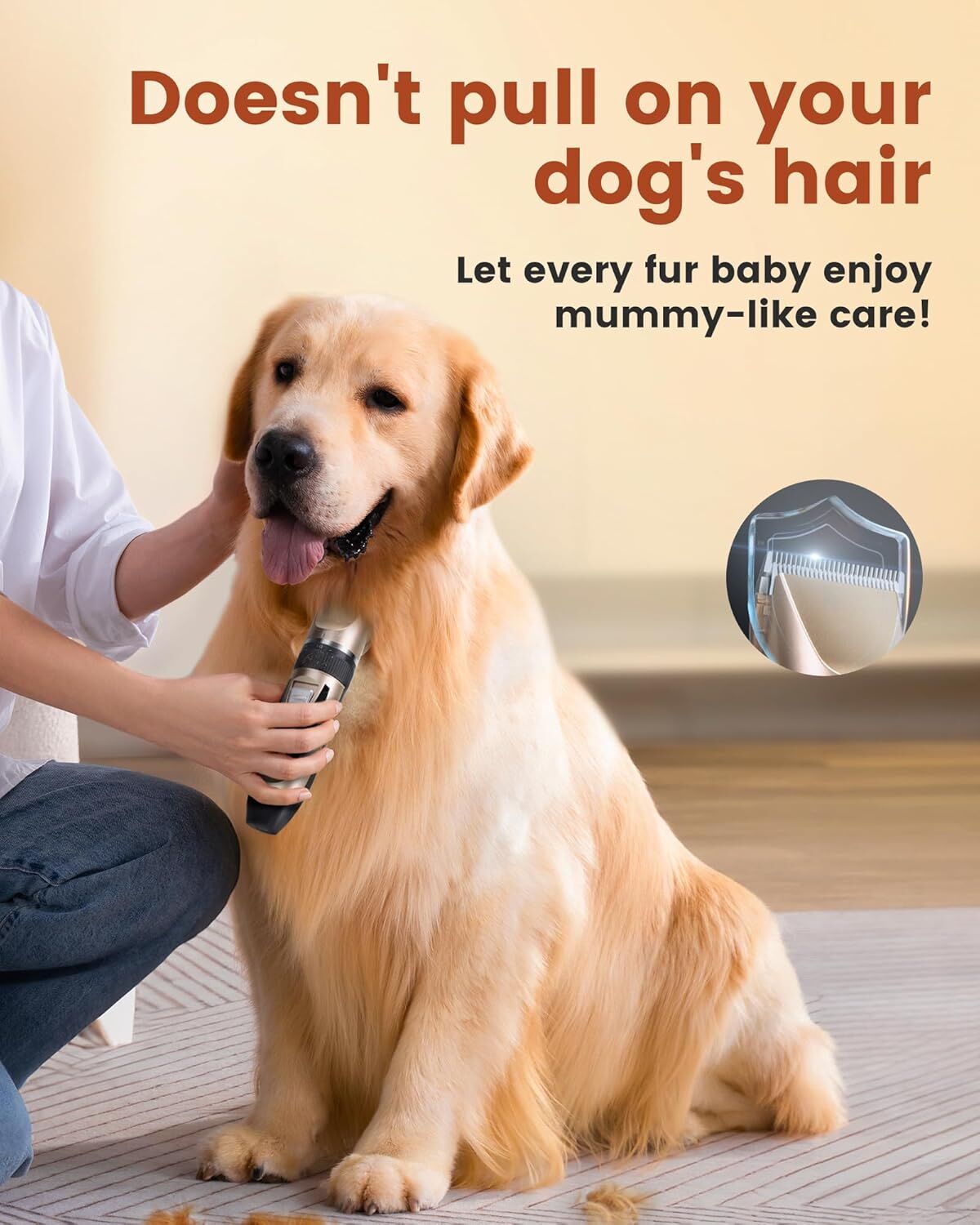 pet products Pet products Professional Rechargeable Cordless Dogs Cats Horse Grooming Clippers - Professional Pet Hair Clippers with Comb Guides for Dogs Cats Horses and Other House Animals Pet Grooming Kit - Image 4