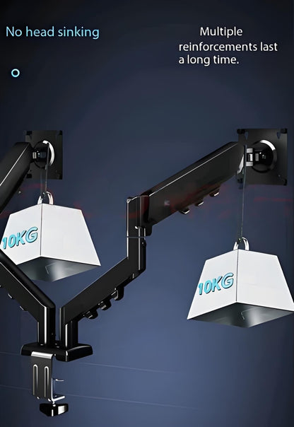 Dual Monitor Arm: 360° Rotatable, Space-Saving Desk Mount for Dual Screens, Ideal for Aussie Home & Office - Image 7
