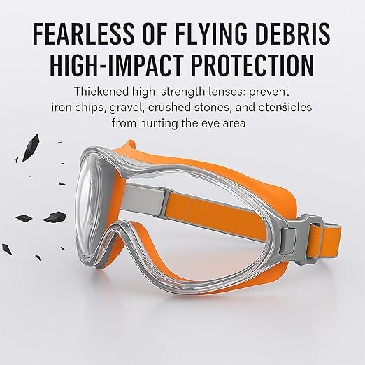 Christmas gifts Anti-Fog Safety Goggles, Outdoor Wind & Dust Protection, Clear Vision Lab & Work Goggles for Aussies(grey) - Image 6