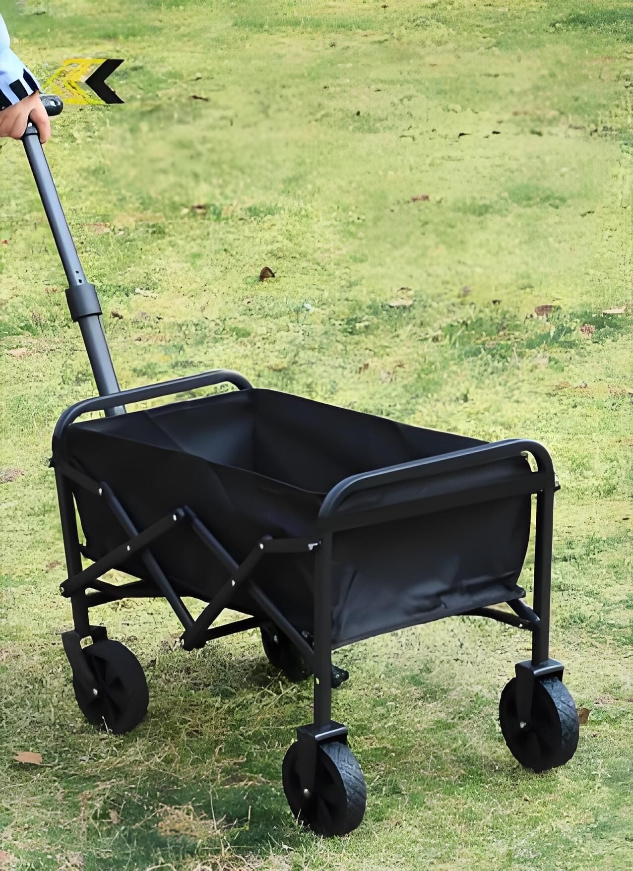 Foldable Camping Wagon: Retractable Handle, Lightweight Design for Outdoor Trips, Beach & Picnics - Image 3