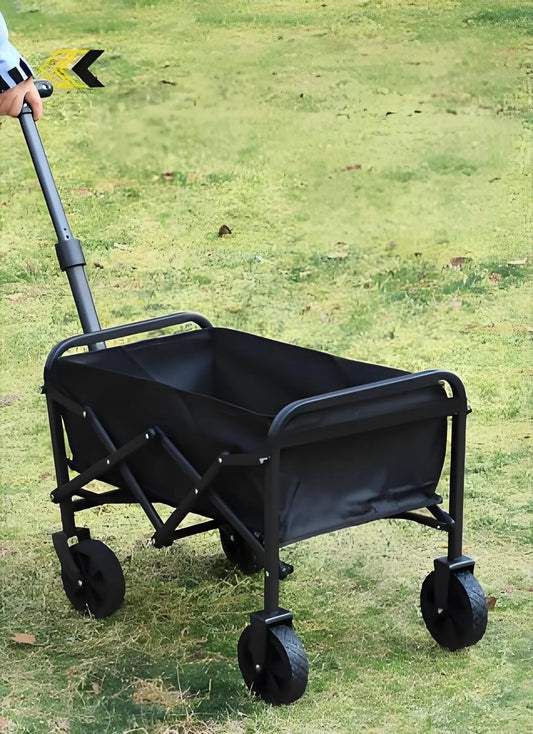 Foldable Camping Wagon: Retractable Handle, Lightweight Design for Outdoor Trips, Beach & Picnics - Image 3