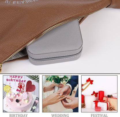 Grey Travel Jewelry Box with Mirror: Chic, Organised Storage for Rings, Necklaces & Earrings, Ideal for Aussies - Image 8