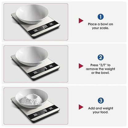 10kg/1g Precision Kitchen Scale: Ultra-Thin, Multi-Unit, Stainless Steel for Aussie Home Cooks - Image 6