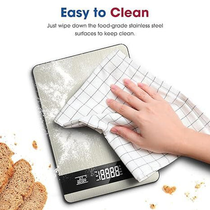 10kg/1g Precision Kitchen Scale: Ultra-Thin, Multi-Unit, Stainless Steel for Aussie Home Cooks - Image 5