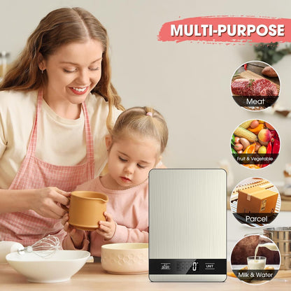 10kg/1g Precision Kitchen Scale: Ultra-Thin, Multi-Unit, Stainless Steel for Aussie Home Cooks - Image 7