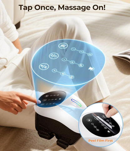 Cordless 360° Knee Massager: 3 Intensity Levels, Comfortable Wrap Design for Athletes, Seniors & Active Adults - Image 2