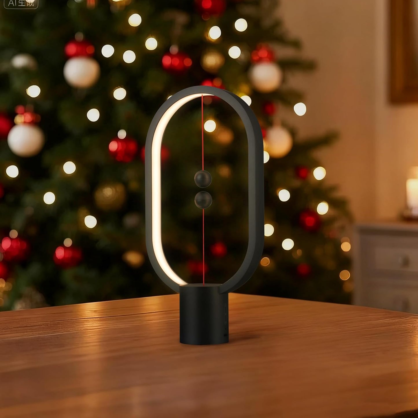 Black Magnetic Balance LED Table Lamp: USB-Powered, Dimmable Eye-Care Light with Award-Winning Design for Australian Homes & Offices - Image 3