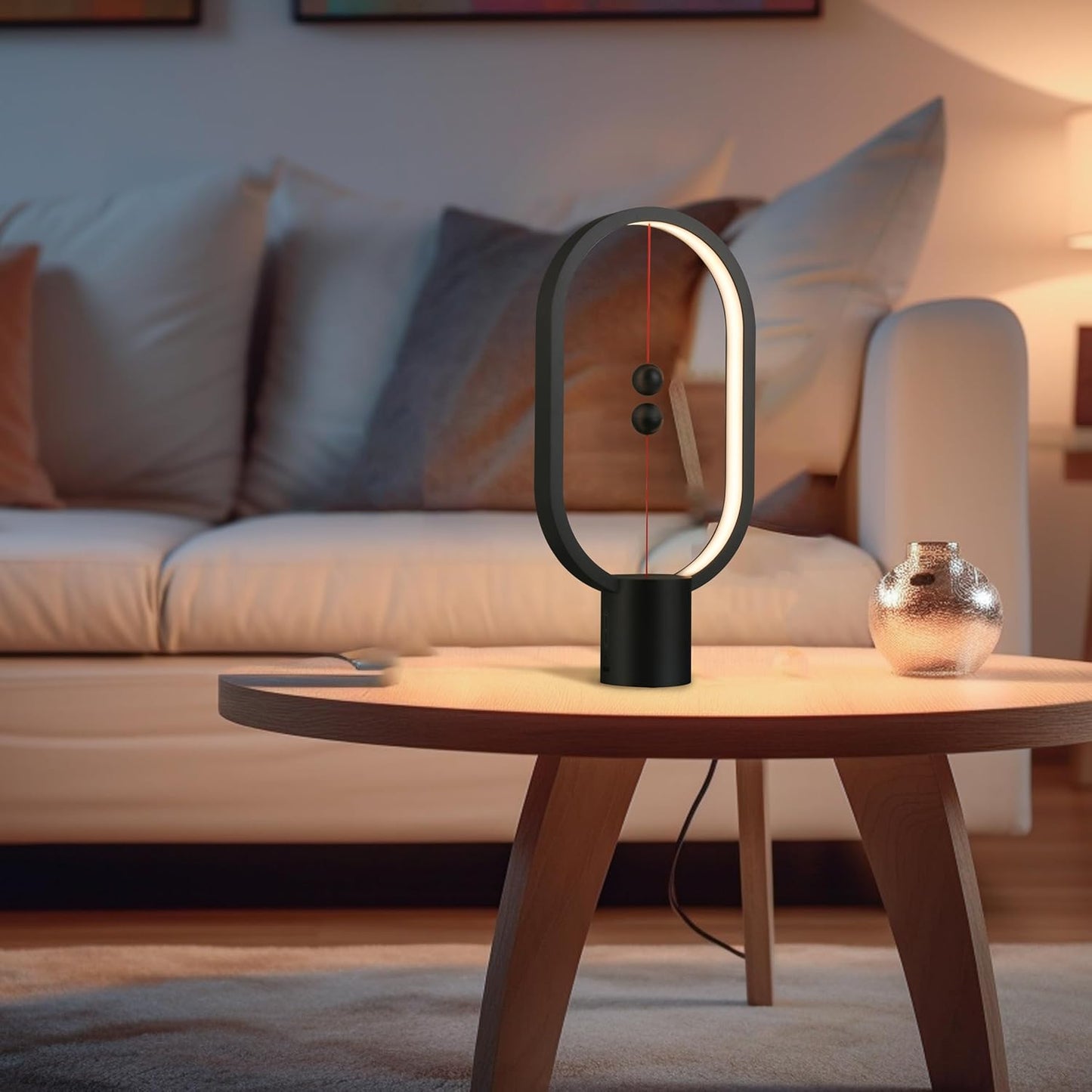 Black Magnetic Balance LED Table Lamp: USB-Powered, Dimmable Eye-Care Light with Award-Winning Design for Australian Homes & Offices - Image 6