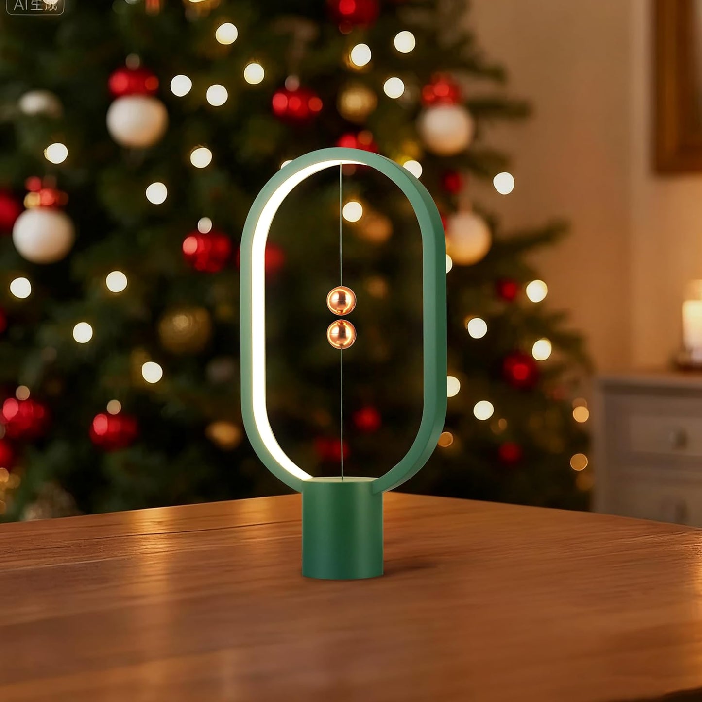 Green Magnetic Balance LED Table Lamp: USB-Powered, Dimmable Eye-Care Light with Award-Winning Design for Australian Homes & Offices - Image 3
