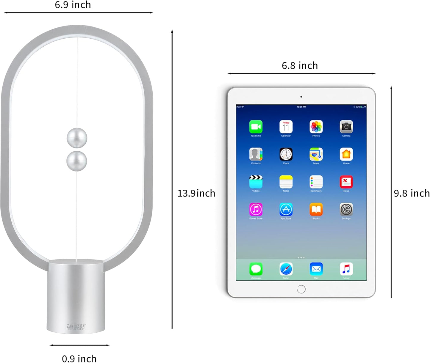 Silver Magnetic Balance LED Table Lamp: USB-Powered, Dimmable Eye-Care Light with Award-Winning Design for Australian Homes & Offices - Image 8