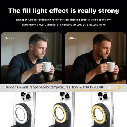 Magnetic Phone Camera Grip with Fill Light & Remote: Stable Shooting Holder for iPhone/Android – Ideal for Vlog, Selfie & Photography - Image 3