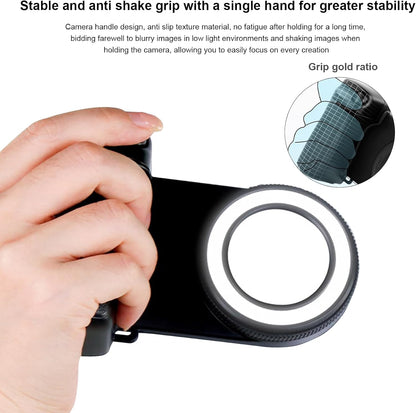 Magnetic Phone Camera Grip with Fill Light & Remote: Stable Shooting Holder for iPhone/Android – Ideal for Vlog, Selfie & Photography - Image 5