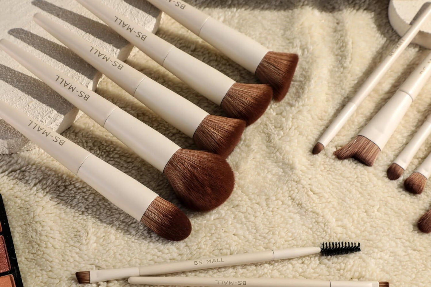 Matte Beige Makeup Brush Set (18-Piece): Professional, Cruelty-Free for Foundation, Blush & Eyeshadow, Ideal for Aussies - Image 8