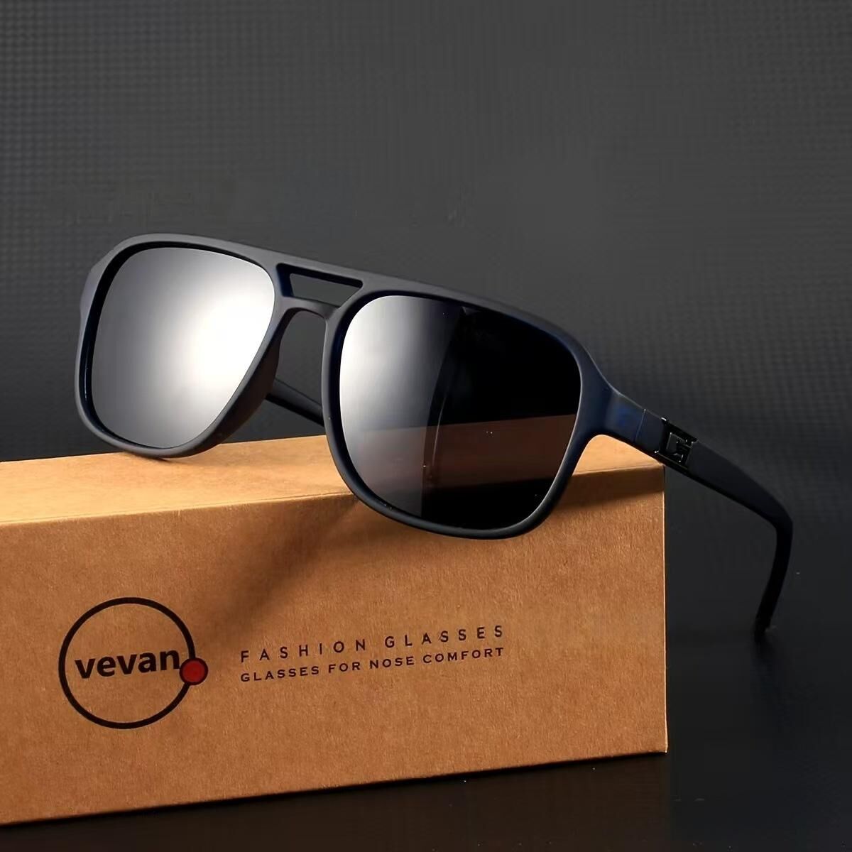 "Retro trend" classic box sunglasses-modified face, with no pressure, out of the street focus! - Image 4