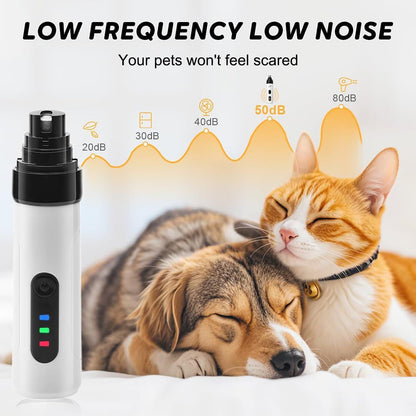 Pet products Silent Groom Pro Nail Grinder, 2025 New Dog Nail Trimmer, USB Rechargeable Pet Nail Grinder, Dog Nail Trimmers, Pet Paws Grooming Smoothing Tool - Image 2