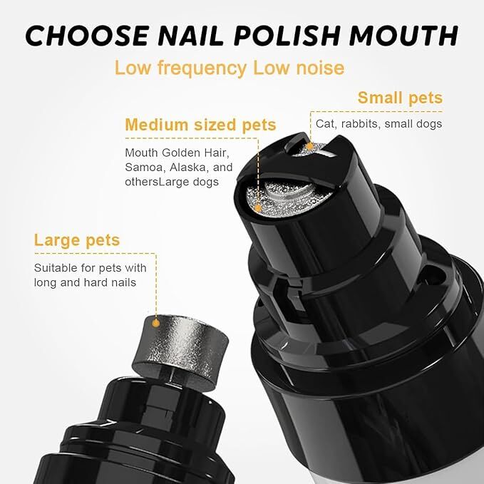 Pet products Silent Groom Pro Nail Grinder, 2025 New Dog Nail Trimmer, USB Rechargeable Pet Nail Grinder, Dog Nail Trimmers, Pet Paws Grooming Smoothing Tool - Image 6