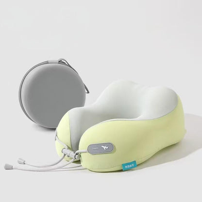 Cooling Memory Foam Neck Pillow for Travel-U-Shaped Ergonomic Travel Pillow for Adults,Flight Neck Pillow with Portable Case,Breathable Ice Silk Cover,Slow Rebound Support for Airplane,Car - Image 8