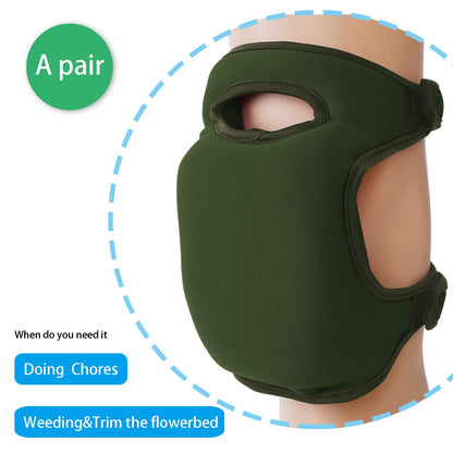 Olive Green Gardening Knee Pads (2-Pack): Ultra-Thick Memory Foam, Adjustable Straps – Ideal for Gardening, Cleaning, Flooring & Work - Image 3