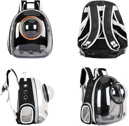 pet products Pet Space Capsule Backpack, Small Medium Cat Puppy Dog Carrier, Transparent Breathable Heat Proof, Pet Carrier for Travel Hiking Walking Camping, Grey - Image 7