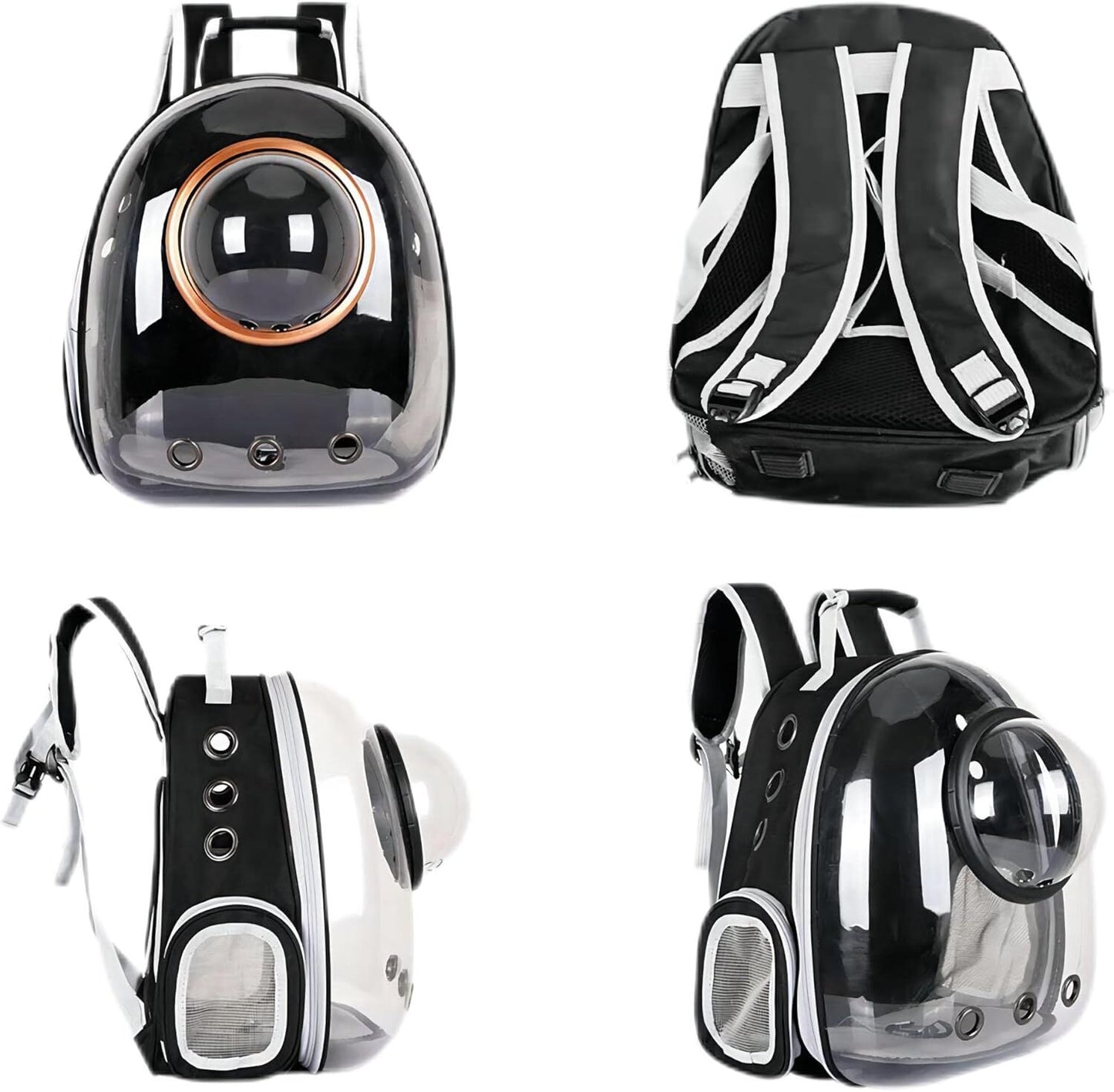 pet products Pet Space Capsule Backpack, Small Medium Cat Puppy Dog Carrier, Transparent Breathable Heat Proof, Pet Carrier for Travel Hiking Walking Camping, Grey - Image 7