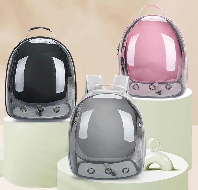 pet products Pet Space Capsule Backpack, Small Medium Cat Puppy Dog Carrier, Transparent Breathable Heat Proof, Pet Carrier for Travel Hiking Walking Camping, Grey - Image 8