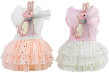 pet products Small Dog Dress Female Tiny Puppy Clothes Girl Tutu for Dogs Dresses Harness Birthday Apparel（Chest circumference37cm, back length25cm, neck circumference26cm） - Image 2