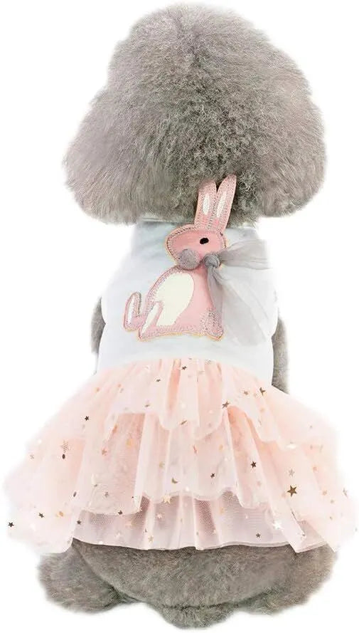 pet products Small Dog Dress Female Tiny Puppy Clothes Girl Tutu for Dogs Dresses Harness Birthday Apparel（Chest circumference32cm, back length20cm, neck circumference23cm） - Image 3