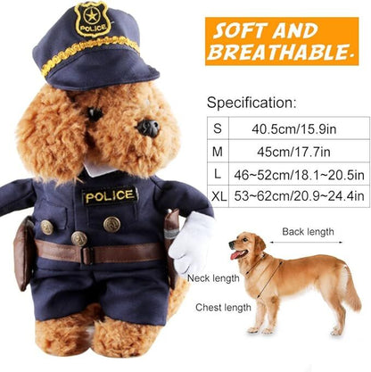 pet products Pet Cosplay Outfit, Funny Dog Cat Party Costume Puppy Uniform Pet Cosplay Clothes for Halloween Christmas Theme Party - Image 7
