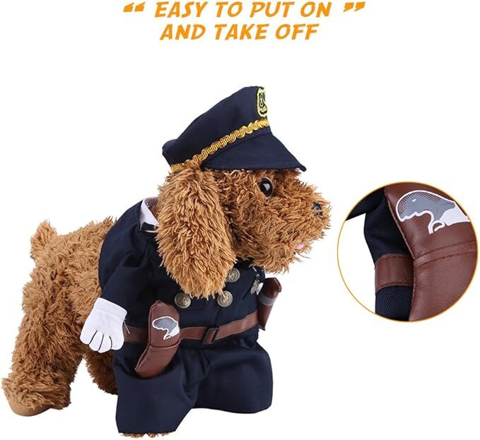pet products Pet Cosplay Outfit, Funny Dog Cat Party Costume Puppy Uniform Pet Cosplay Clothes for Halloween Christmas Theme Party - Image 6