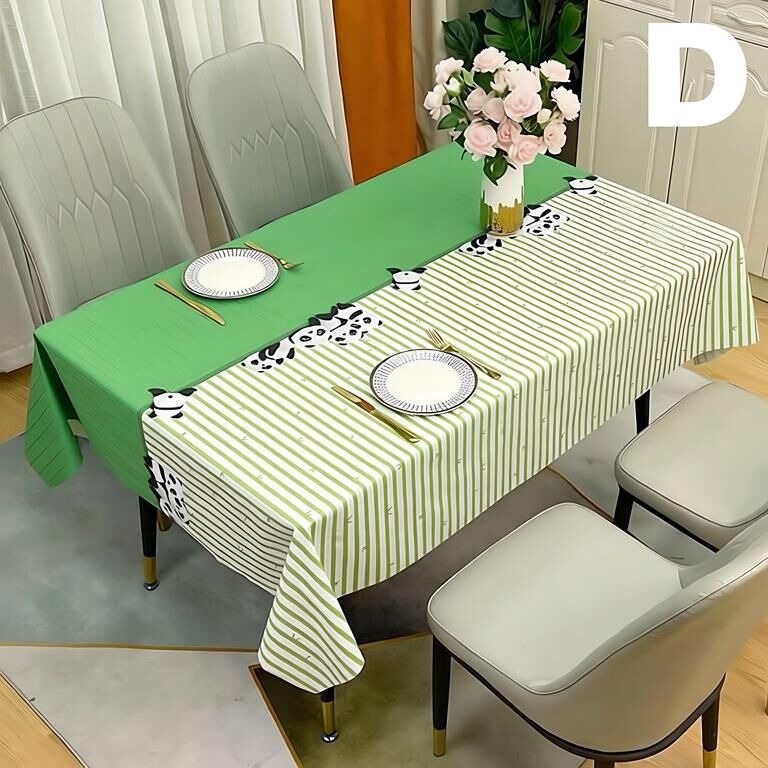Waterproof Oilproof Washable Heat-Resistant PVC Tablecloth - 5 Patterns & Sizes for Home, Restaurant & Picnic Dining（D,200*138） - Image 4