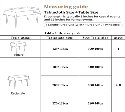 Waterproof Oilproof Washable Heat-Resistant PVC Tablecloth - 5 Patterns & Sizes for Home, Restaurant & Picnic Dining（B,220*138） - Image 6