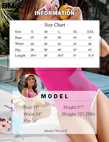 Women's Red One Piece Swimsuit with White Trim: Adjustable Strap, Ribbed, High Cut for Sports & Beach（L） - Image 6