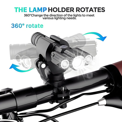 Rotatable Aluminium Alloy Bike Flashlight: USB Rechargeable, 500m Range, 170g with Mount, Perfect for Aussie Night Riders - Image 8